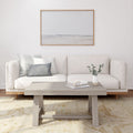2800505000-199 : Coffee Table Classic Rectangular Coffee Table (40in x 20in / 1020mm x 510mm), Seashell Wirebrush