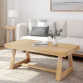 2800507000-150 : Coffee Table Classic Rectangular Coffee Table (48in x 24in / 1220mm x 610mm), Blonde Wirebrush