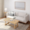 2800507000-150 : Coffee Table Classic Rectangular Coffee Table (48in x 24in / 1220mm x 610mm), Blonde Wirebrush
