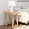 2800514000-150 : Side Table Classic Rectangular Side Table (25in x 15in / 630mm x 375mm), Blonde Wirebrush