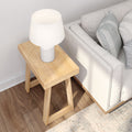 2800514000-150 : Side Table Classic Rectangular Side Table (25in x 15in / 630mm x 375mm), Blonde Wirebrush