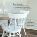 2820320000-002 : Dining Chair Windsor Dining Chair (2 pack), White