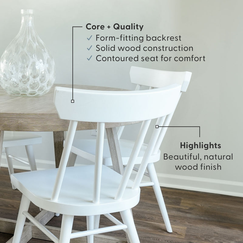 2820320000-002 : Dining Chair Windsor Dining Chair (2 pack), White