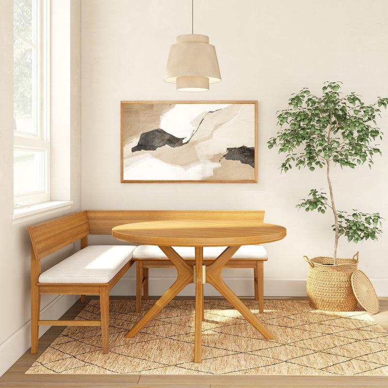 2900306000-007 : Dining Table Verso Round Dining Table (47in x 47in / 1194mm xm 1194mm), Pecan