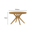 2900306000-007 : Dining Table Verso Round Dining Table (47in x 47in / 1194mm xm 1194mm), Pecan