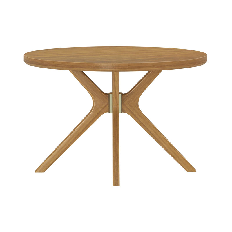2900306000-007 : Dining Table Verso Round Dining Table (47in x 47in / 1194mm xm 1194mm), Pecan