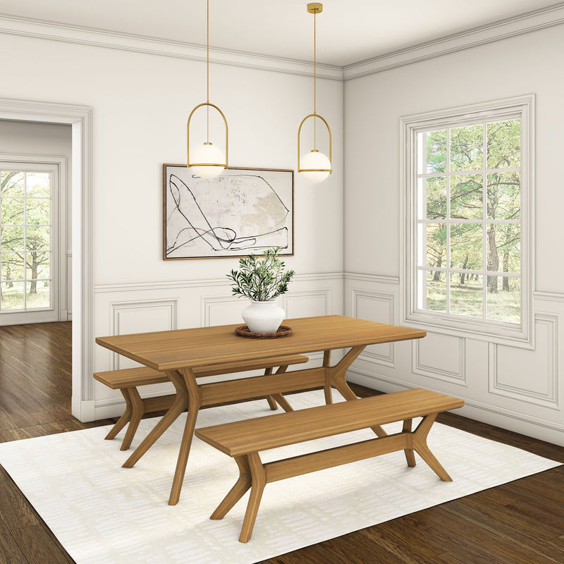 2900314000-007 : Dining Bench Verso Dining Room Bench (60in / 1520mm), Pecan