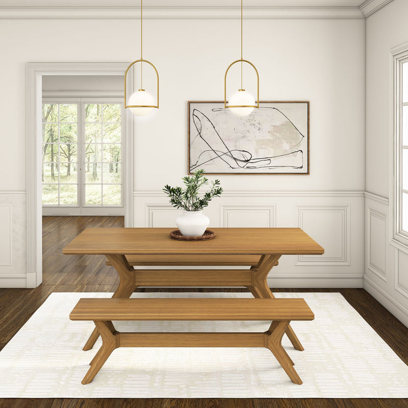2900314000-007 : Dining Bench Verso Dining Room Bench (60in / 1520mm), Pecan