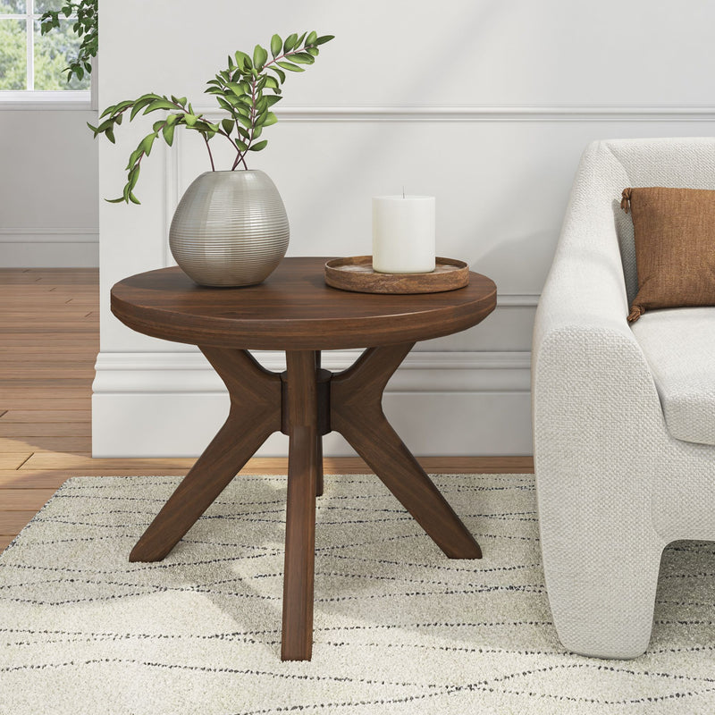 2900500000-008 : Side Table Verso Round Side Table (24in x 24in / 610mm x 610mm), Walnut