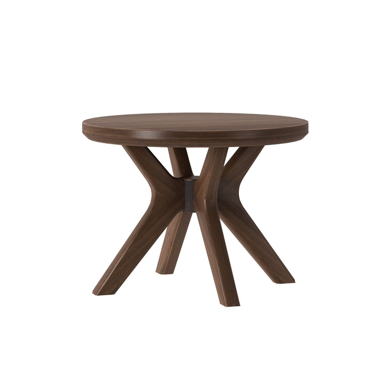2900500000-008 : Side Table Verso Round Side Table (24in x 24in / 610mm x 610mm), Walnut