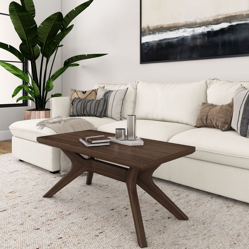 2900505000-008 : Coffee Table Verso Rectangular Coffee Table (40in x 20in / 1020mm x 510mm), Walnut