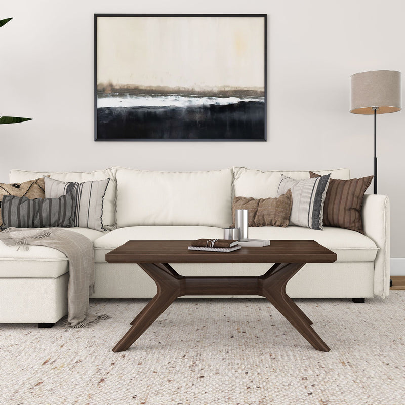 2900505000-008 : Coffee Table Verso Rectangular Coffee Table (40in x 20in / 1020mm x 510mm), Walnut
