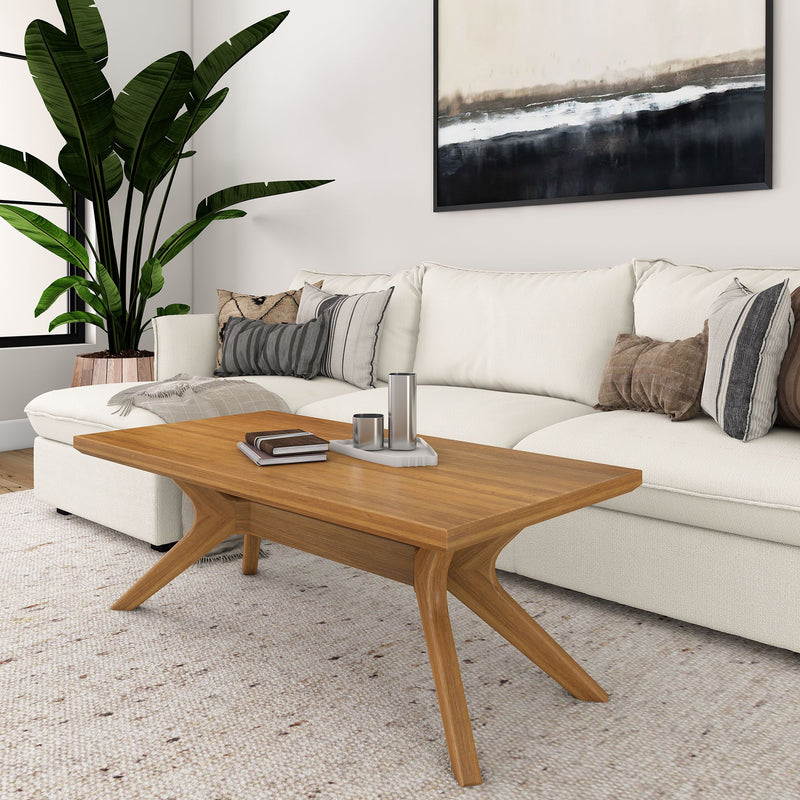 2900507000-007 : Coffee Table Verso Rectangular Coffee Table (48in x 24in / 1220mm x 610mm), Pecan
