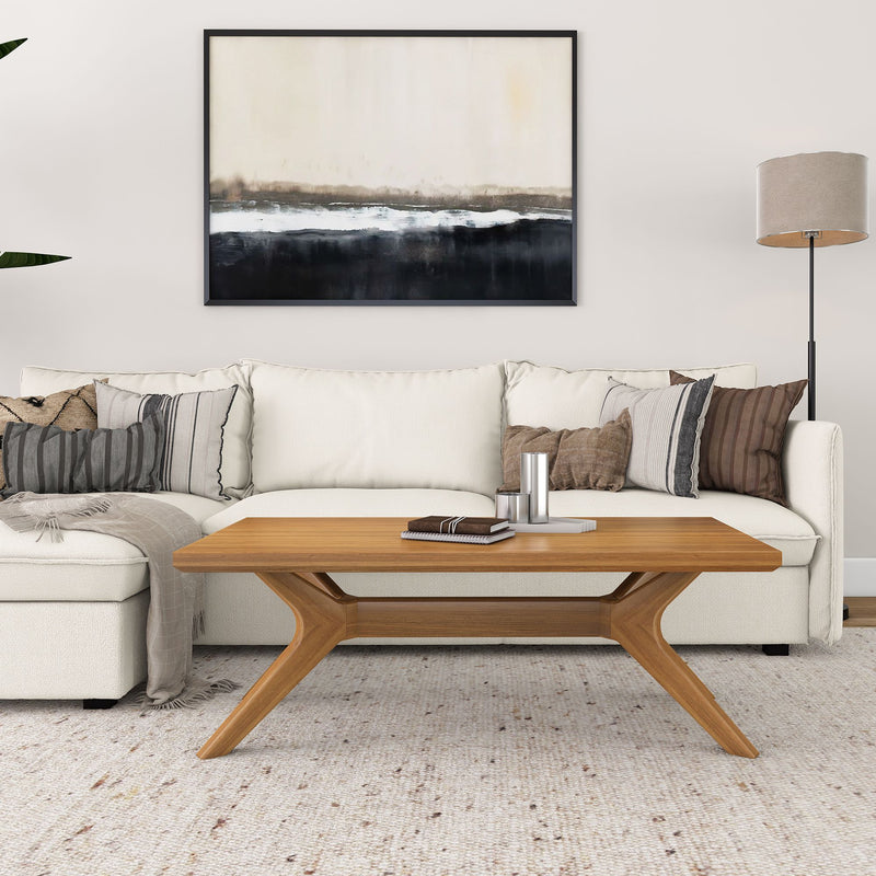 2900507000-007 : Coffee Table Verso Rectangular Coffee Table (48in x 24in / 1220mm x 610mm), Pecan
