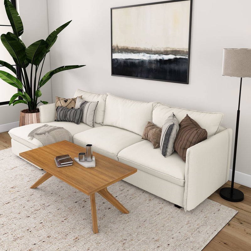 2900507000-007 : Coffee Table Verso Rectangular Coffee Table (48in x 24in / 1220mm x 610mm), Pecan
