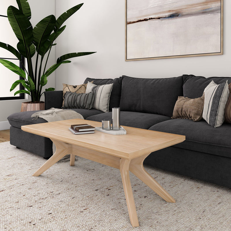 2900507000-010 : Coffee Table Verso Rectangular Coffee Table (48in x 24in / 1220mm x 610mm), Blonde