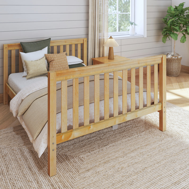3060 XL NS : Starter Bed Natural Birch Queen Starter Bed, High Slats/High Slats
