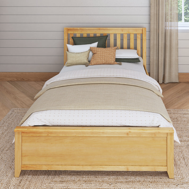 3160 XL UU NS : Starter Bed Queen Traditional Bed with Underbed Dresser, Slat, Natural
