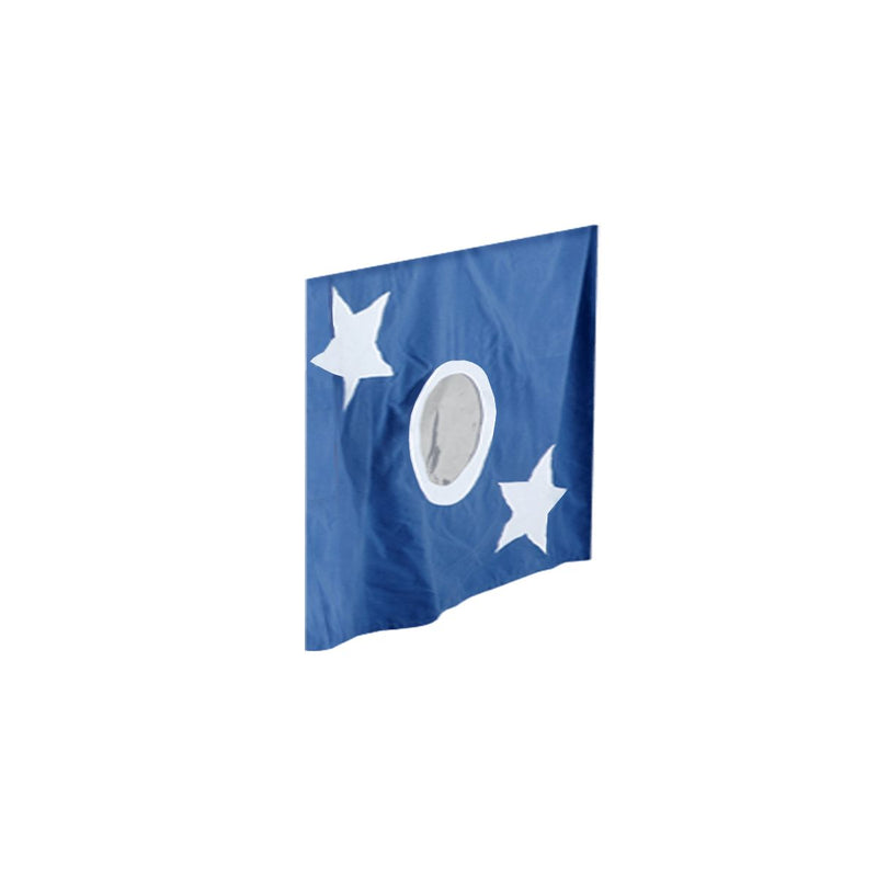 3200-022 : Accessory Twin Low Loft/Bunk Extra Curtain End Panel, Blue + White