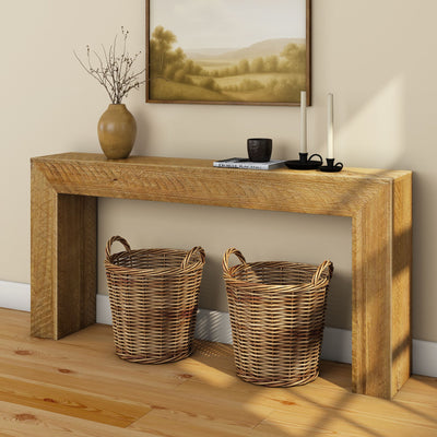 3200428000-155 : Console Table Rustic Grand Console (66in / 1676mm), Rustic Honey