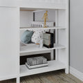 71-852-002 : Bunk Beds Full over Full L-Shaped Bunk with Staircase + Storage, White