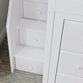 71-870-002 : Loft Beds Full-Size Loft with Staircase + Desk + Storage, White