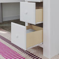 71-870-002 : Loft Beds Full-Size Loft with Staircase + Desk + Storage, White