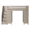 71-955-152 : Loft Beds Staircase Loft Bed Storage + Storage, Stone