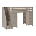 71-955-152 : Loft Beds Staircase Loft Bed Storage + Storage, Stone