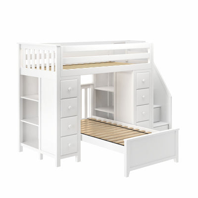 Staircase Loft Bed Storage + Twin Bed