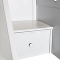 71-962-002 : Loft Beds Staircase Loft Bed Desk + Full Bed, White