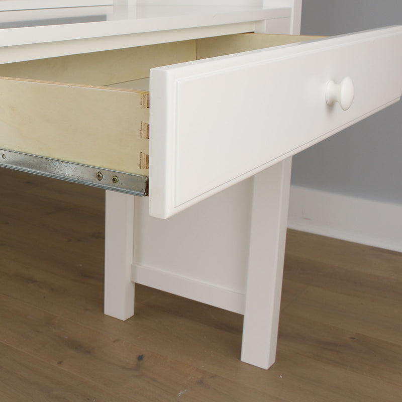 71-971-002 : Loft Beds Staircase Loft Bed Desk + Dresser/Twin, White