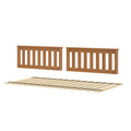 710001-007 :  Jackpot Slat Bed End Set incl. Slat Roll, Pecan