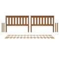 710101-007 :  Jackpot Slat Twin/Twin Low Bed Ends w/Twin Slat Roll, Pecan