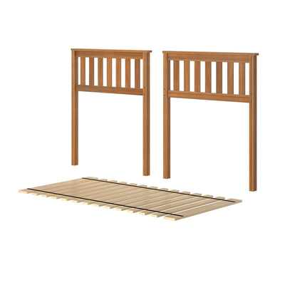 710111-007 :  Jackpot Slat Low Loft Bed Ends & Slat Roll, Pecan