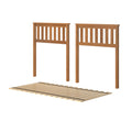 710111-007 :  Jackpot Slat Low Loft Bed Ends & Slat Roll, Pecan