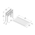710111-007 :  Jackpot Slat Low Loft Bed Ends & Slat Roll, Pecan