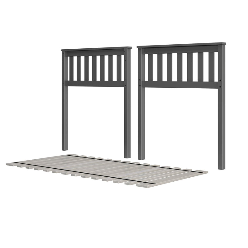 710111-121 : Component Slat Low Loft Bed Ends & Slat Roll, Grey