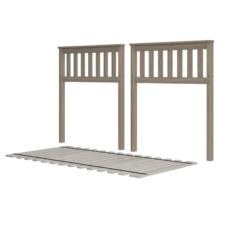 710111-152 : Component Slat Low Loft Bed Ends & Slat Roll, Stone