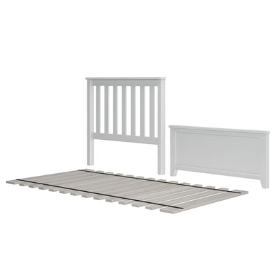 710131-002 : Component Twin Slat HeadBoard & FootPanel incl. Slat Roll, White