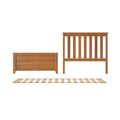 710131-007 :  Jackpot Twin Slat HeadBoard & FootPanel incl. Slat Roll, Pecan