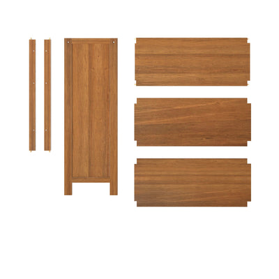 710245-007 :  Jackpot Full Size Narrow Bookcase, Pecan