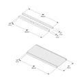 710245-007 :  Jackpot Full Size Narrow Bookcase, Pecan