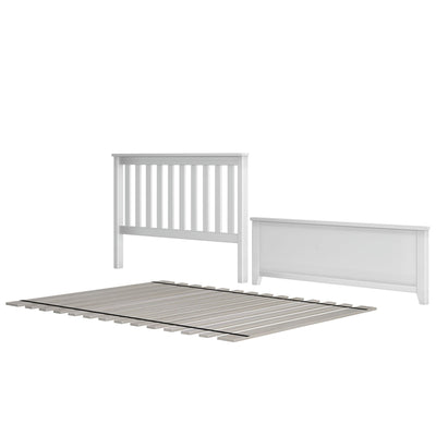 710331-002 : Component Full Slat HeadBoard & FootPanel incl. Slat Roll, White