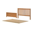 710331-007 :  Jackpot Full Slat HeadBoard & FootPanel incl. Slat Roll, Pecan