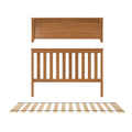 710331-007 :  Jackpot Full Slat HeadBoard & FootPanel incl. Slat Roll, Pecan