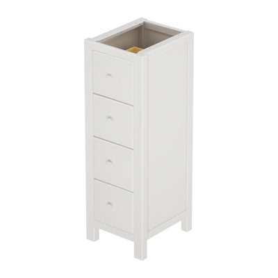 710340-002 : Dresser Jackpot Narrow 4 Drawer Dresser, White