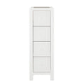710340-002 : Dresser Jackpot Narrow 4 Drawer Dresser, White