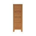 710340-007 :  Jackpot Narrow 4 Drawer Dresser, Pecan
