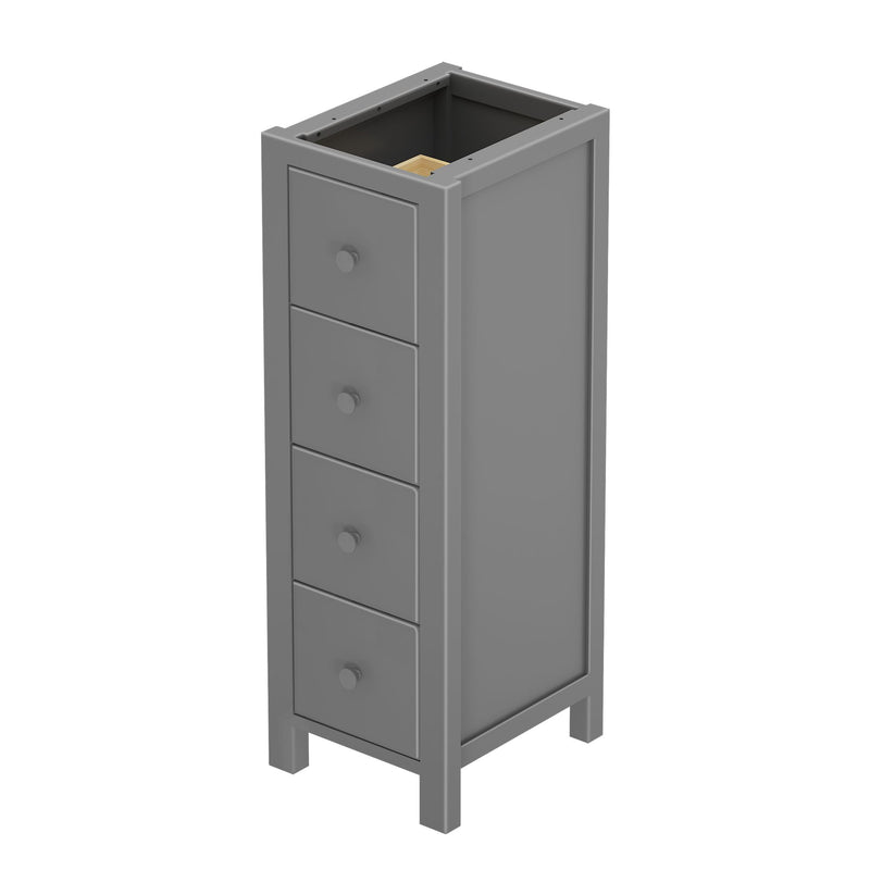 710340-121 : Dresser Jackpot Narrow 4 Drawer Dresser, Grey